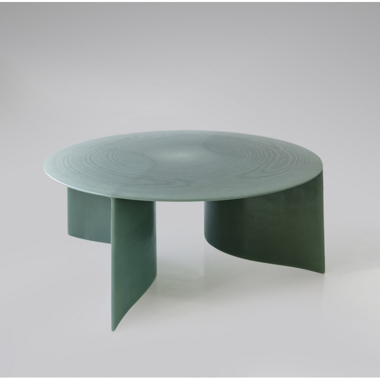 Lukas Cober - New Wave - Table basse ronde (Vert Volan)